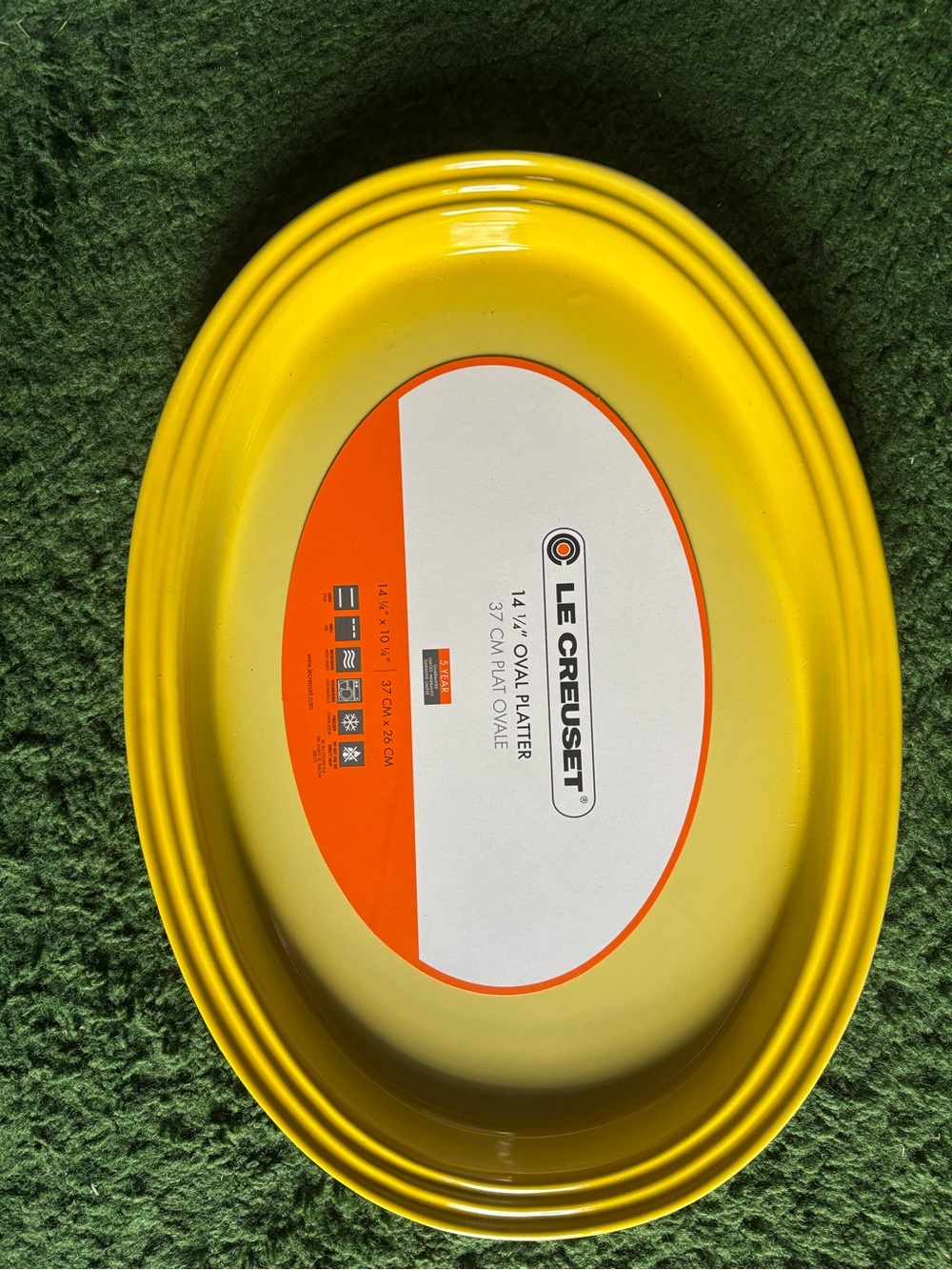 Le Creuset Bright Yellow Oval Platter